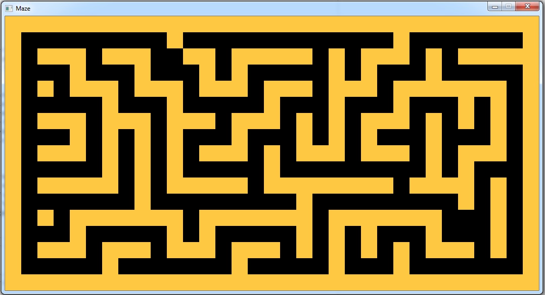 Graphical maze output